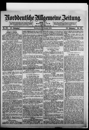 Norddeutsche allgemeine Zeitung vom 14.11.1911