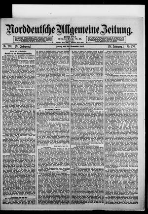 Norddeutsche allgemeine Zeitung vom 24.11.1911