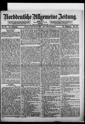 Norddeutsche allgemeine Zeitung vom 26.11.1911