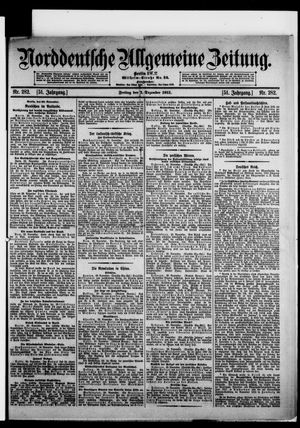 Norddeutsche allgemeine Zeitung vom 01.12.1911