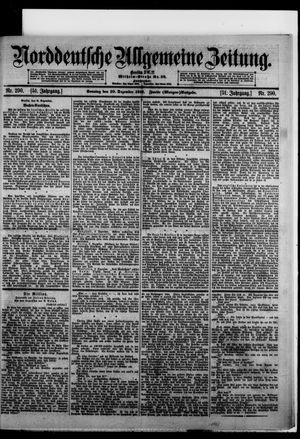 Norddeutsche allgemeine Zeitung vom 10.12.1911