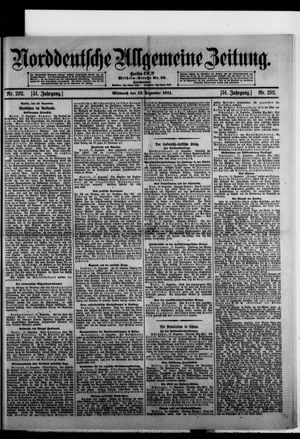 Norddeutsche allgemeine Zeitung vom 13.12.1911