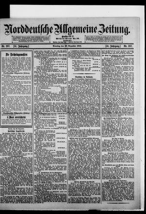 Norddeutsche allgemeine Zeitung vom 19.12.1911
