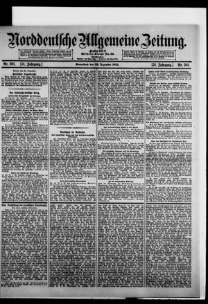 Norddeutsche allgemeine Zeitung vom 23.12.1911