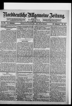 Norddeutsche allgemeine Zeitung vom 24.12.1911