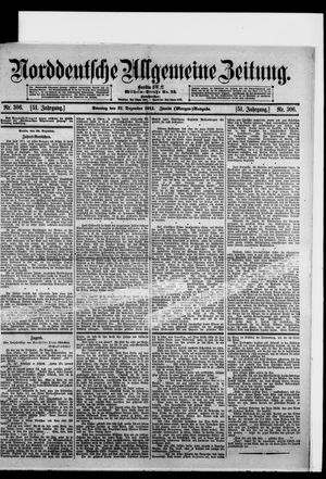 Norddeutsche allgemeine Zeitung on Dec 31, 1911