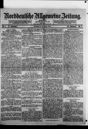 Norddeutsche allgemeine Zeitung vom 06.01.1912
