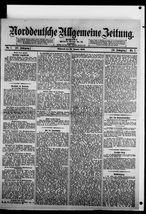 Norddeutsche allgemeine Zeitung vom 10.01.1912