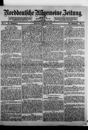 Norddeutsche allgemeine Zeitung vom 11.01.1912