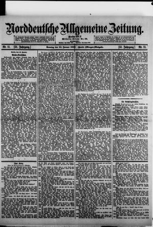 Norddeutsche allgemeine Zeitung on Jan 14, 1912