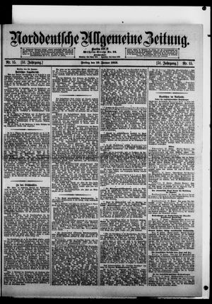 Norddeutsche allgemeine Zeitung vom 19.01.1912