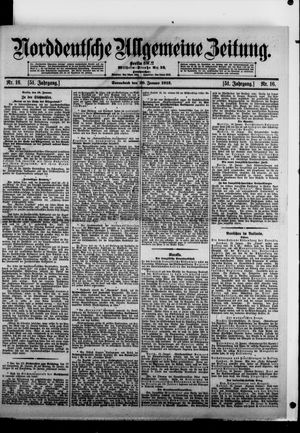 Norddeutsche allgemeine Zeitung vom 20.01.1912