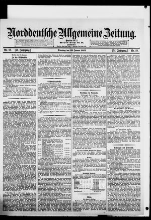 Norddeutsche allgemeine Zeitung vom 23.01.1912