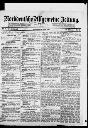 Norddeutsche allgemeine Zeitung vom 24.01.1912