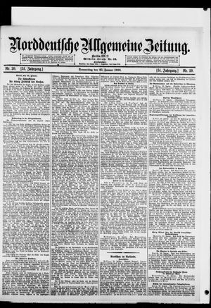 Norddeutsche allgemeine Zeitung vom 25.01.1912