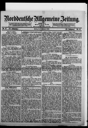 Norddeutsche allgemeine Zeitung vom 02.02.1912