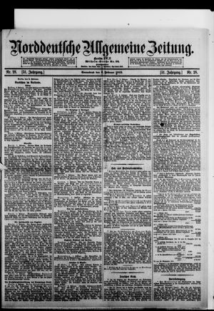 Norddeutsche allgemeine Zeitung on Feb 3, 1912