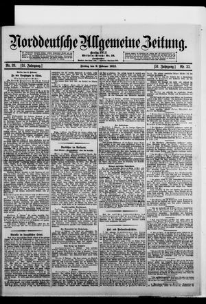 Norddeutsche allgemeine Zeitung vom 09.02.1912