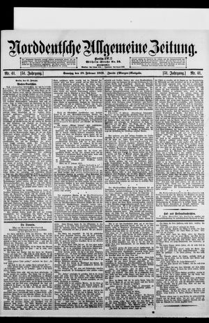 Norddeutsche allgemeine Zeitung vom 18.02.1912