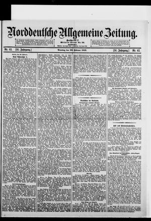 Norddeutsche allgemeine Zeitung on Feb 20, 1912