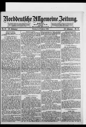 Norddeutsche allgemeine Zeitung vom 27.02.1912