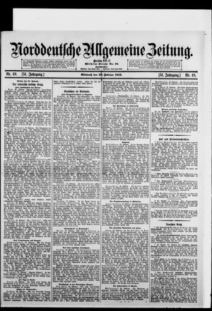 Norddeutsche allgemeine Zeitung on Feb 28, 1912