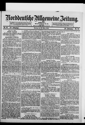 Norddeutsche allgemeine Zeitung vom 12.03.1912