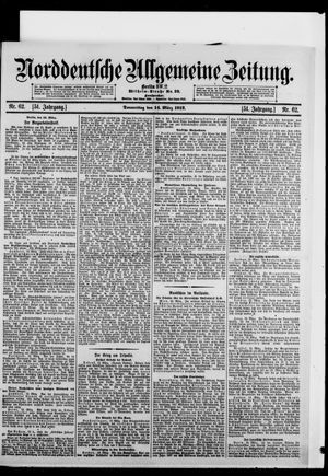 Norddeutsche allgemeine Zeitung vom 14.03.1912