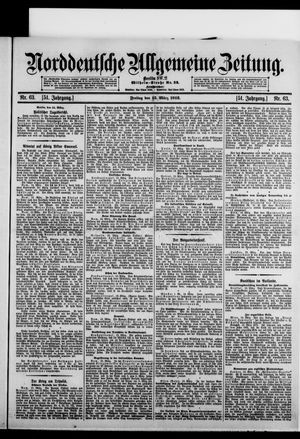 Norddeutsche allgemeine Zeitung vom 15.03.1912