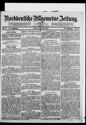 Norddeutsche allgemeine Zeitung vom 26.03.1912