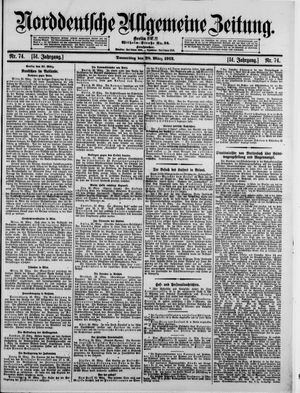 Norddeutsche allgemeine Zeitung vom 28.03.1912