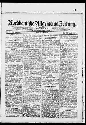 Norddeutsche allgemeine Zeitung vom 02.04.1912