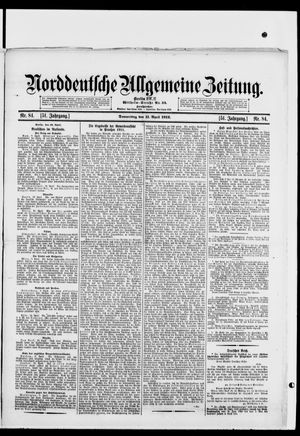 Norddeutsche allgemeine Zeitung on Apr 11, 1912