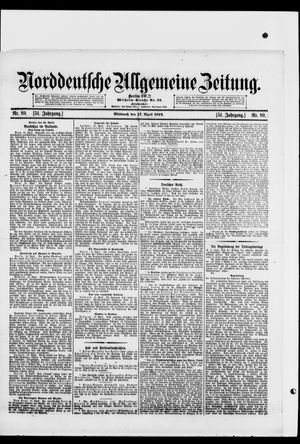 Norddeutsche allgemeine Zeitung vom 17.04.1912