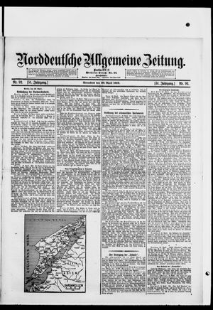 Norddeutsche allgemeine Zeitung vom 20.04.1912