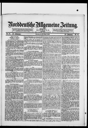 Norddeutsche allgemeine Zeitung vom 23.04.1912