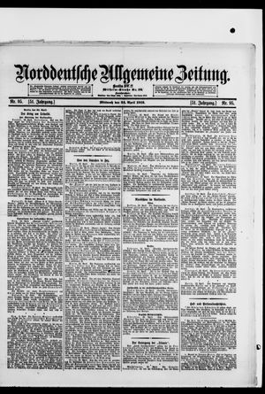 Norddeutsche allgemeine Zeitung vom 24.04.1912