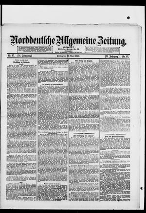 Norddeutsche allgemeine Zeitung vom 26.04.1912