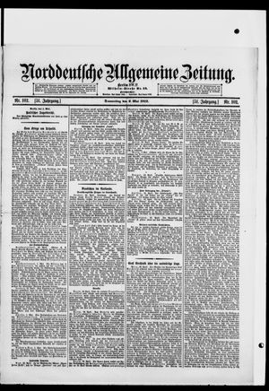 Norddeutsche allgemeine Zeitung vom 02.05.1912