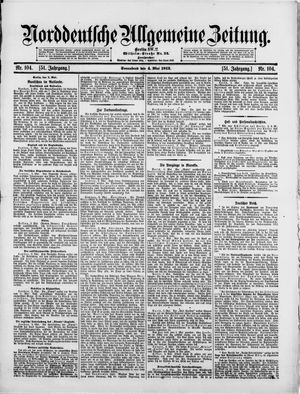 Norddeutsche allgemeine Zeitung vom 04.05.1912