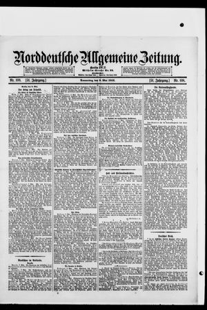 Norddeutsche allgemeine Zeitung vom 09.05.1912
