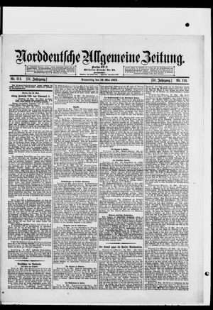 Norddeutsche allgemeine Zeitung vom 16.05.1912