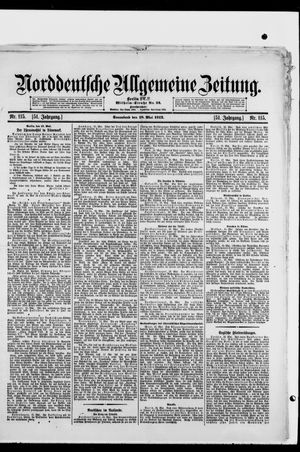 Norddeutsche allgemeine Zeitung vom 18.05.1912