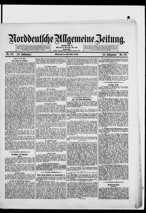 Norddeutsche allgemeine Zeitung vom 22.05.1912