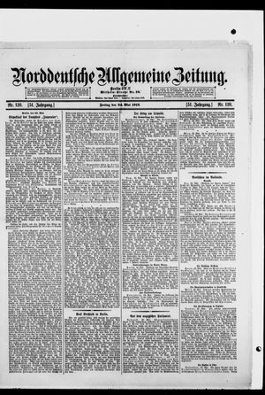 Norddeutsche allgemeine Zeitung vom 24.05.1912