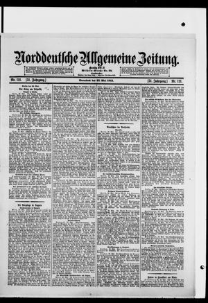 Norddeutsche allgemeine Zeitung vom 25.05.1912