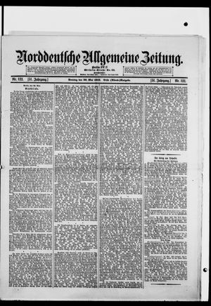 Norddeutsche allgemeine Zeitung on May 26, 1912