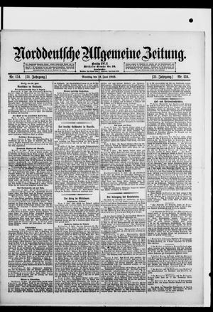 Norddeutsche allgemeine Zeitung vom 11.06.1912