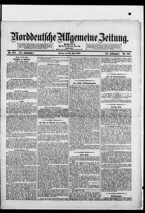 Norddeutsche allgemeine Zeitung vom 21.06.1912