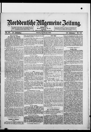 Norddeutsche allgemeine Zeitung vom 25.06.1912